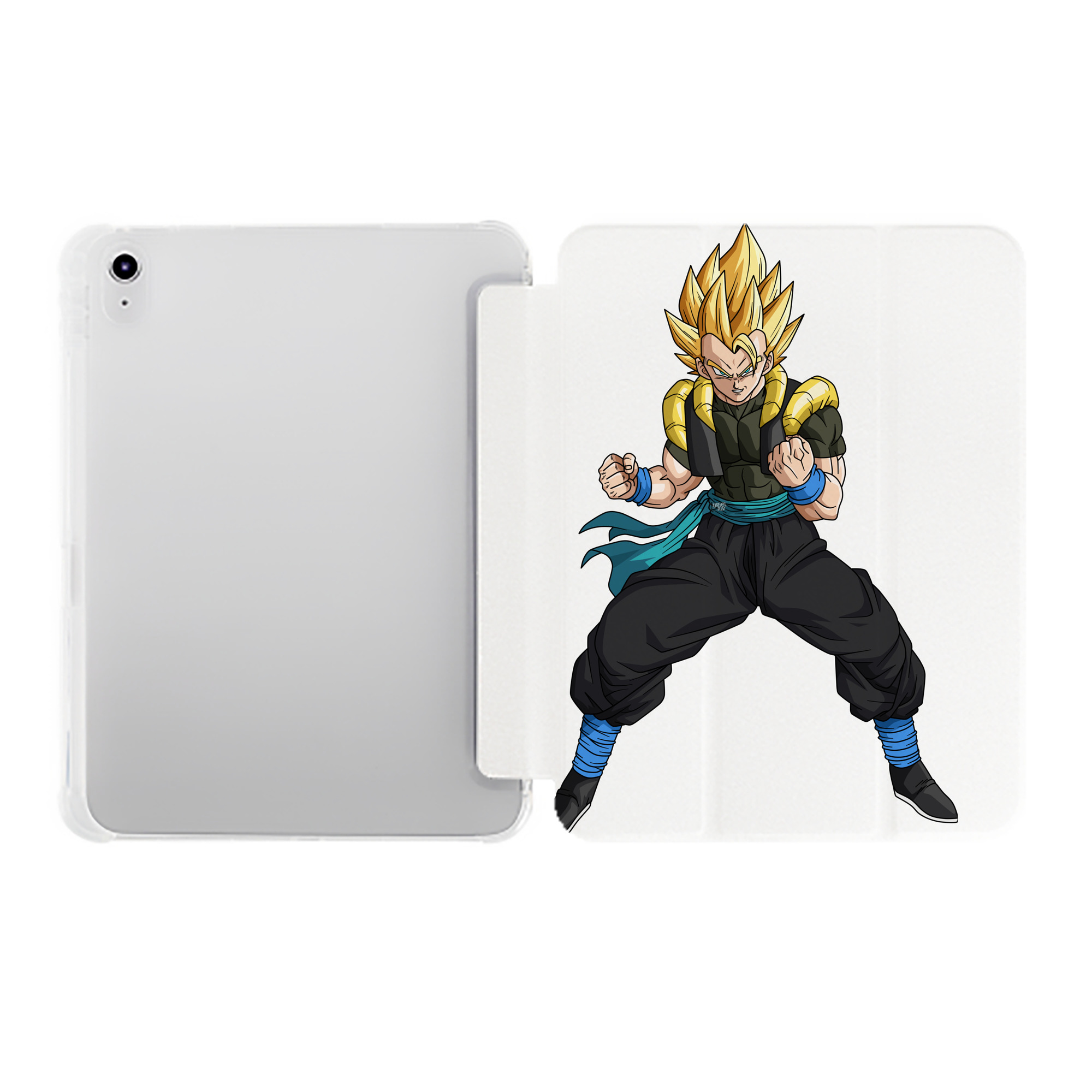 （画像用） ドラゴンボール ベジータ四世（Bejīta Yonsei）DRAGON BALL Vegeta IV IPad ケース ペン収納付き 三つ折りスタンド PUレザー×シリコン 対応機種9.5/10.5/10.9インチ